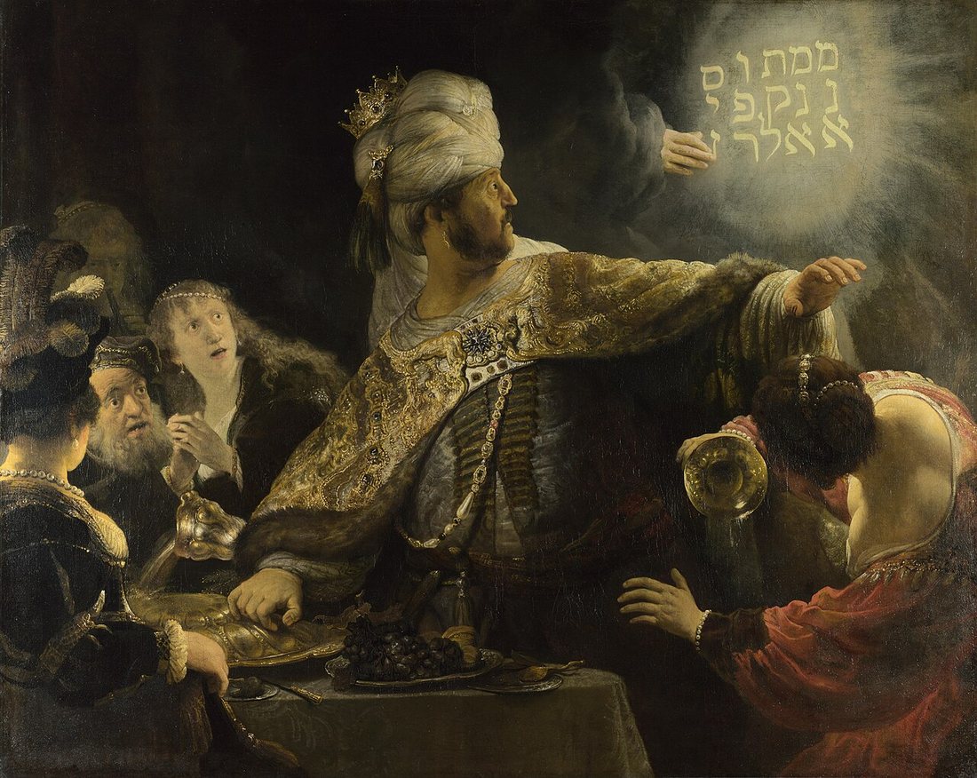 Belshazzar's Feast by Rembrandt