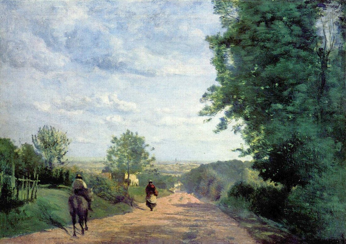 The road from Sèvres to Paris by Jean-Baptiste-Camille Corot