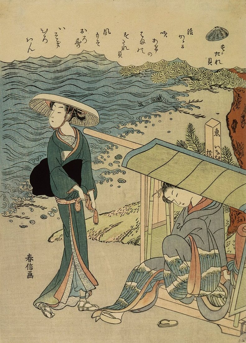 By the Sea by Suzuki Harunobu