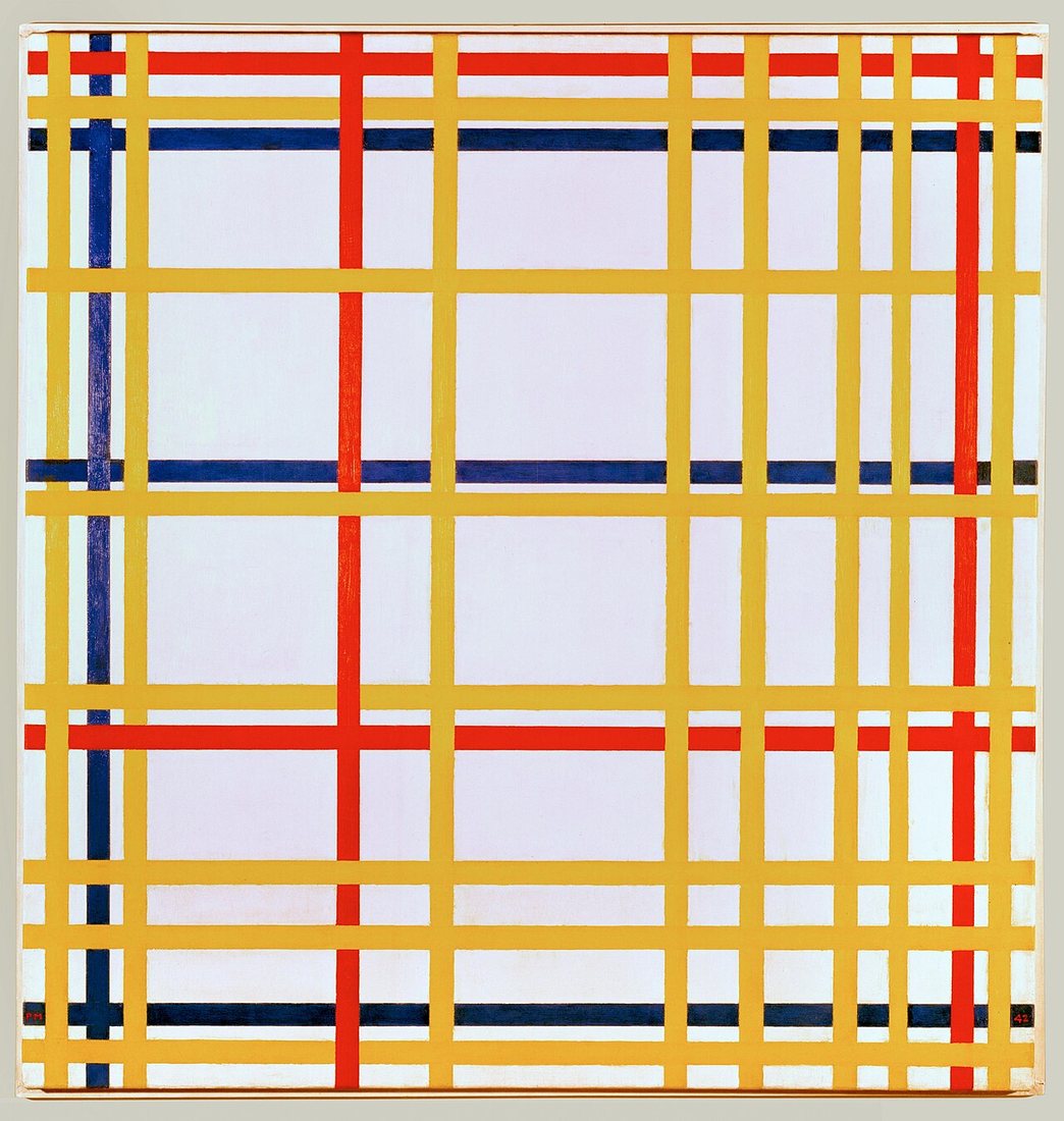 New York City by Piet Mondrian
