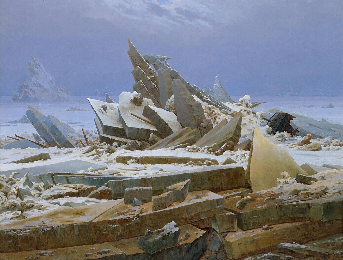 The Sea of Ice by Caspar David Friedrich