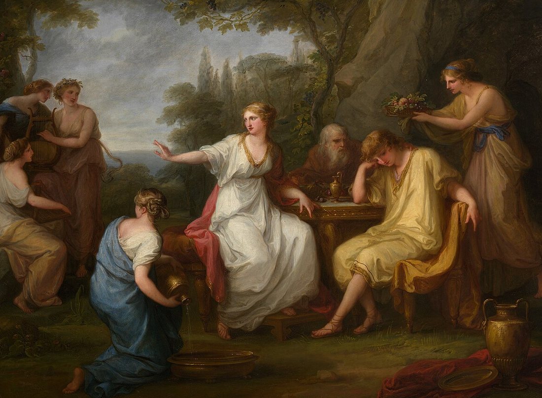 The Sorrow of Telemachus by Angelica Kauffman