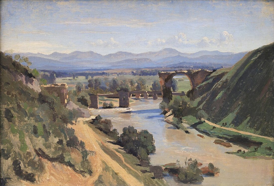 The Bridge at Narni by Jean-Baptiste-Camille Corot