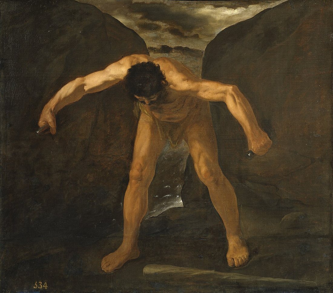 Hercules Separates Mounts Calpe and Abylla by Francisco de Zurbarán