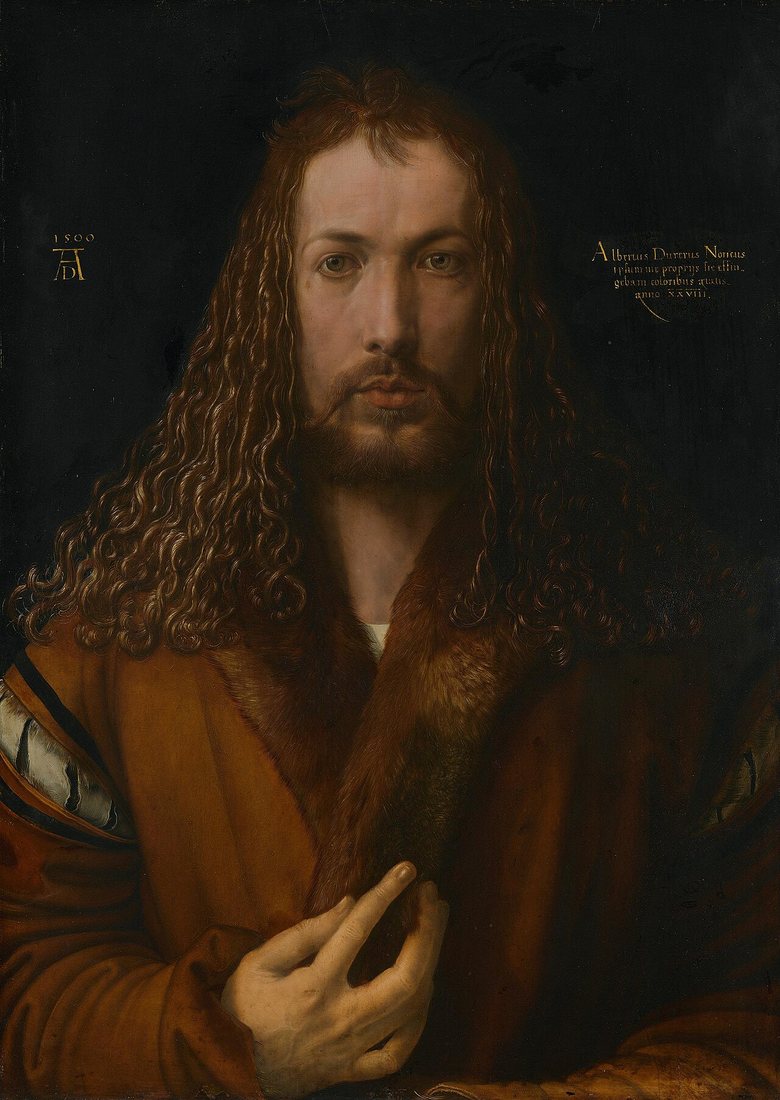 Self-Portrait with Fur-Trimmed Robe by Albrecht Dürer