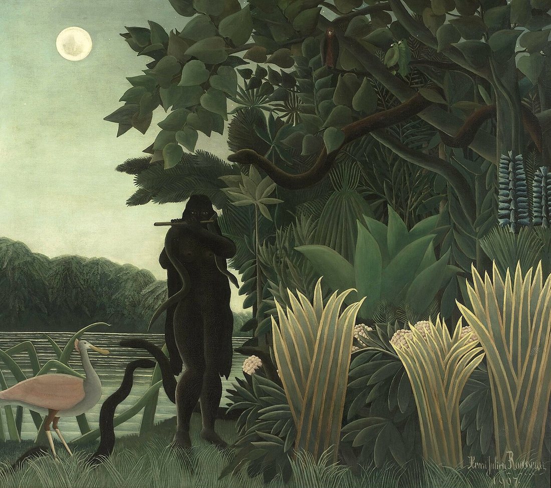 La encantadora de serpientes by Henri Rousseau