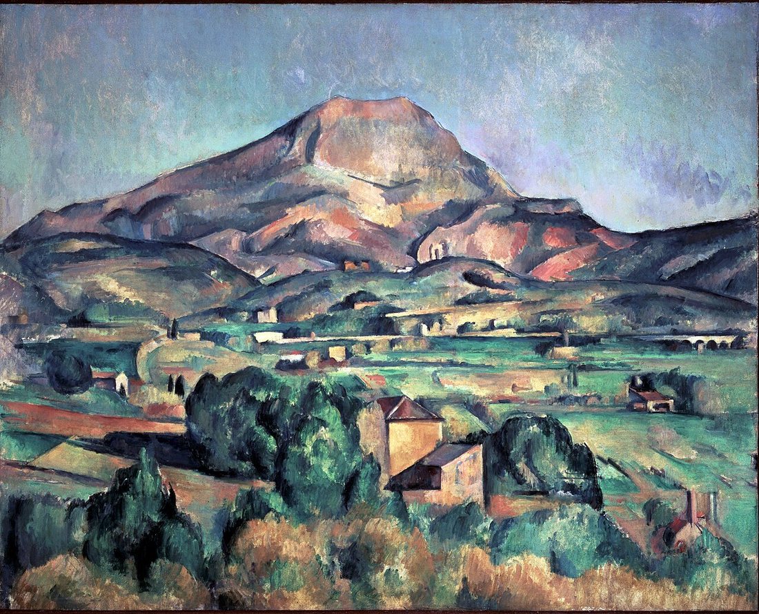 Mont Sainte-Victoire seen from Bellevue by Paul Cézanne