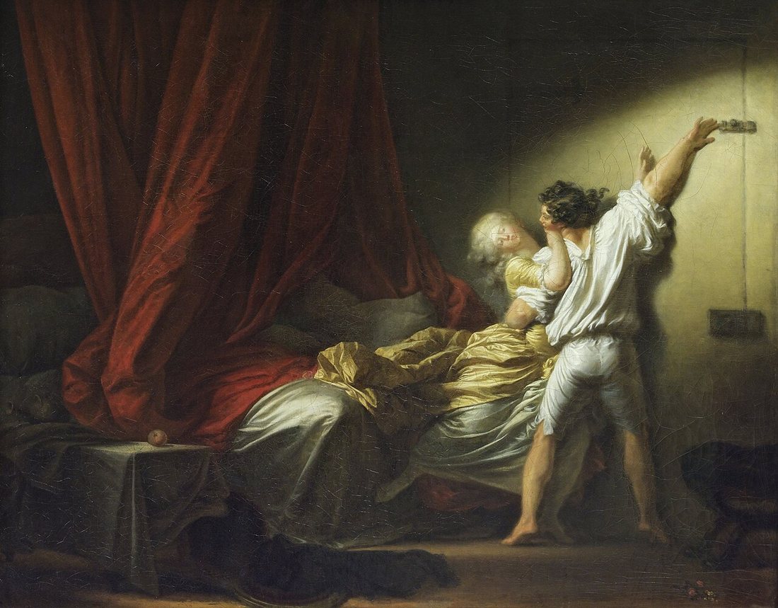 The Lock by Jean-Honoré Fragonard