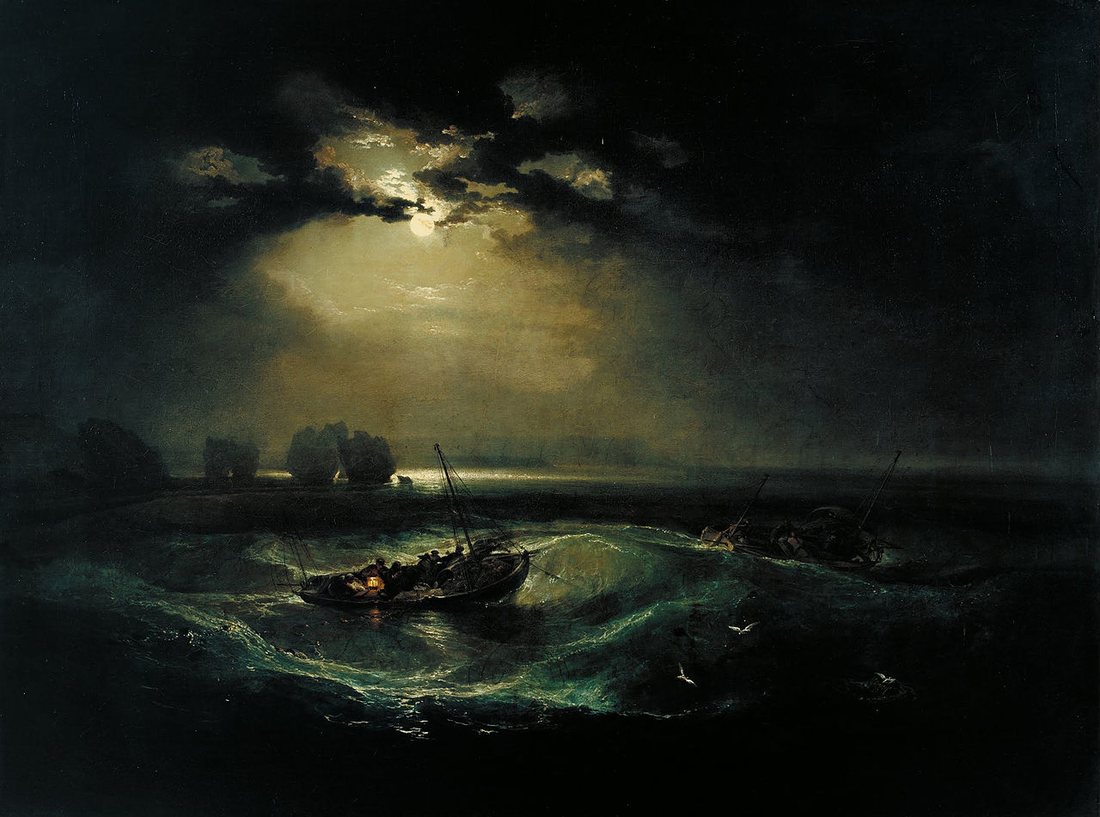 Fishermen at Sea by J. M. W. Turner