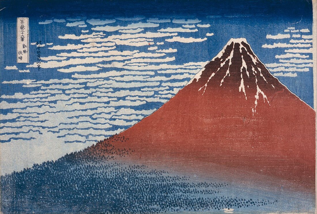 Fine Wind, Clear Morning by Hokusai