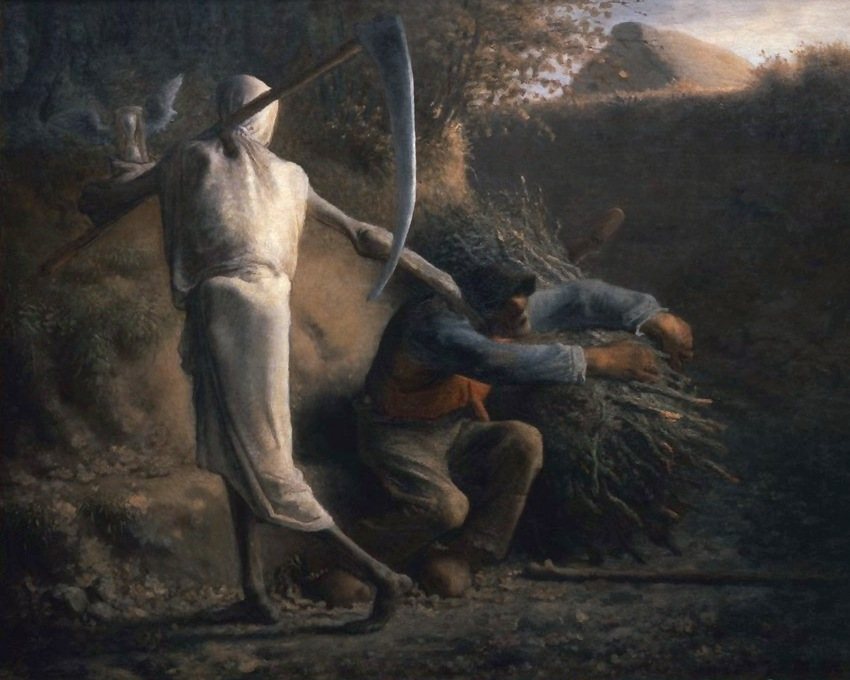 Death and the Woodcutter by Jean-François Millet