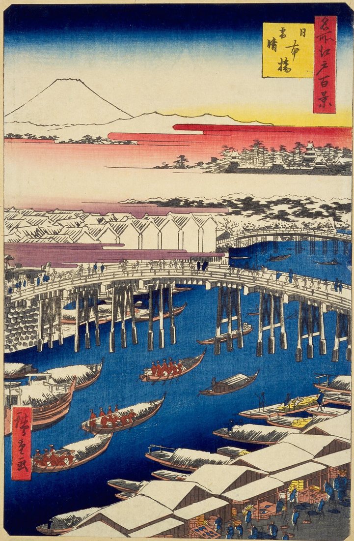 Nihonbashi: Clearing after Snow by Hiroshige