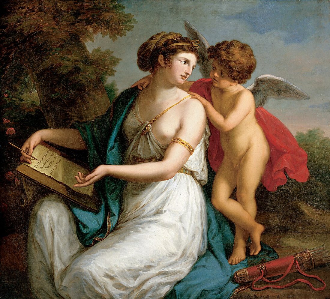 Sappho Inspired by Love by Angelica Kauffman